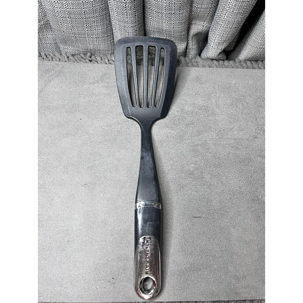 KitchenAid Classic 4 Slotted Black Turner Lifter Spatula Kitchen Utensil